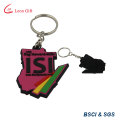 Custom Logo Promotion Item PVC Keyring (LM1786)